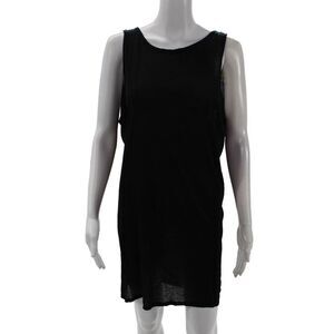 Paula Thomas For TW Womens Halter Neck Sleeveless Dress Solid Black Size M